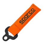 Sparco Leather Key Chain Holder - Orange