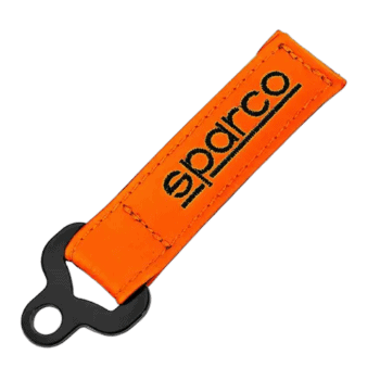Sparco Leather Key Chain Holder - Orange