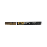 Gold paint pen with black and white label for precision detailing, ideal for model making and automotive applications.