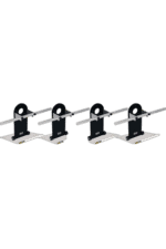 Race car wheel alignment tool with five adjustable stands for precise setup at Grand Prix Racewear.