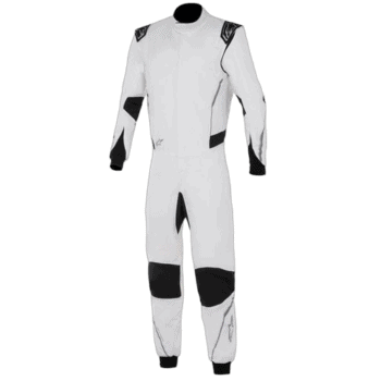 High-quality Grand Prix racing suit from GPR Direct, designed for professional motorsport drivers with protective padding and aerodynamic features.