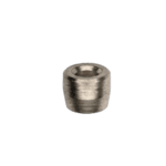 Close-up of a small metallic fitting or connector, possibly used in racing or automotive applications.
