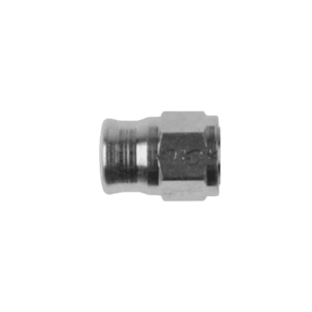 Close-up of a Goodridge Socket 600 Series fitting, used in high-performance racing applications.