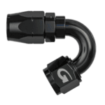 Black racing quick-release steering wheel quick disconnect hub for motorsport safety and convenience.