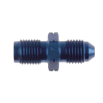 Close-up of a blue Grand Prix Racewear Goodridge 3/8 Metric Concave Adaptor for racing brake systems.