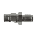 Goodridge -03 600 straight male fitting with 3/8x24 thread for hydraulic or brake line connections.