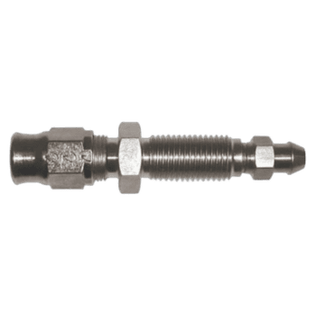High-quality bleed nipple bulkhead fitting for automotive and racing applications, durable metal construction.