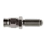 Close-up of a Goodridge -03 600 Straight B/Head fitting, used in high-performance racing applications.
