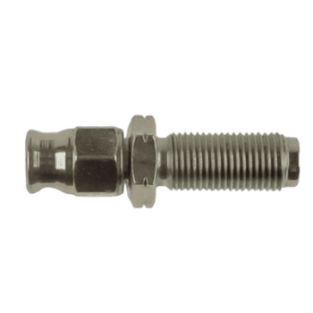 High-quality plated M10x1 bolt for Grand Prix racewear and motorcycle applications.
