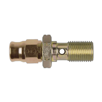 Grand Prix Racewear M10x1 banjo bolt for high-performance automotive applications.