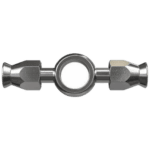 Goodridge Banjo Double Extended fitting for high-performance brake and fuel systems, made of durable metal with precise engineering.