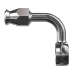 Grand Prix Racewear Banjo Extended Neck 90° Degree fitting for motorcycle brake and clutch systems.