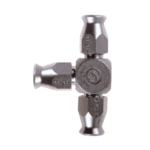 Grand Prix Racewear stainless steel tee fitting for racing fuel lines, durable and corrosion-resistant.