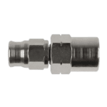 Close-up of a Goodridge -6001VW straight fixed female 600 series fitting, metallic and precise for high-performance applications.