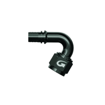 Grand Prix Racewear 120° swept tube female concave seat fitting for high-performance automotive applications.