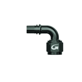 GPR Direct Grand Prix Racewear 90° swept tube female concave seat fitting for high-performance automotive applications.