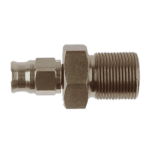 Close-up of a Goodridge female bulkhead fitting with JIC/UNF threads for high-performance racing applications.