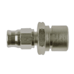 Goodridge female bulkhead convex fitting with M10x1.0 thread and 03 hose size, featuring a 17mm hex for secure installation.