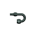 Grand Prix Racewear G-Flex fitting with double swivel and 180° swept tube female concave seat for racing applications.