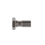 Close-up of a Goodridge single banjo bolt used in high-performance brake and hydraulic systems.