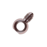 Close-up of a Grand Prix Racewear 776 Adaptor Banjo with 9/16x18 JIC fitting for racing applications.