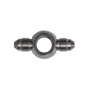 Grand Prix Racewear Goodridge Straight Double Banjo Adaptor for high-performance brake systems.
