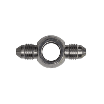 Grand Prix Racewear Goodridge Straight Double Banjo Adaptor for high-performance brake systems.