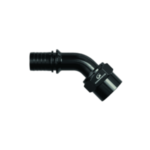 Goodridge G-Line Ultra Hose End 45º fitting for high-performance racing applications.
