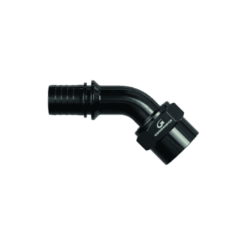 Goodridge G-Line Ultra Hose End 45º fitting for high-performance racing applications.