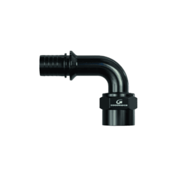 Goodridge G-Line Ultra Hose End 90º fitting for high-performance racing applications.