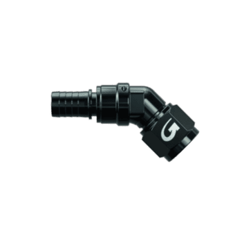 Grand Prix Racewear G-Line Ultra Hose End 45º Swivel Forged for racing and automotive applications.