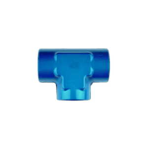 Blue Grand Prix Racewear Goodridge Equal JIC Female Tee Adaptor for racing and automotive applications.