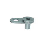 Close-up of a Goodridge single locating tab for Toyota vehicles, made of durable metal for secure fitting.