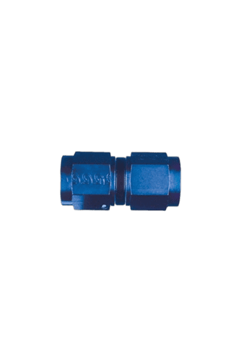 Close-up of a blue racing car wheel nut, used in Grand Prix racewear for secure wheel attachment.