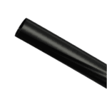 Black plastic heatshrink tube for electrical insulation and protection, 1 metre length, suitable for automotive and industrial use.