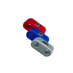 Grand Prix Racewear hose separators in red, blue, and silver for automotive applications.