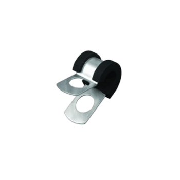 High-quality racing car battery terminal connector with metal clamps and rubber insulators for secure electrical connection.