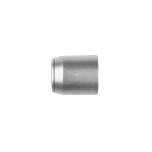 Close-up of a silver Grand Prix Racewear G-Line Draw Swage Collar for 4000 Series fittings.