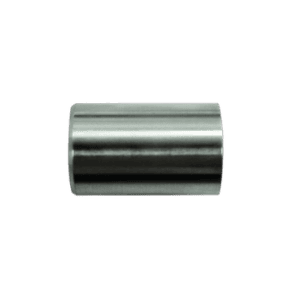 Close-up of a metal crimp collar used for securing hydraulic hoses in racing applications.