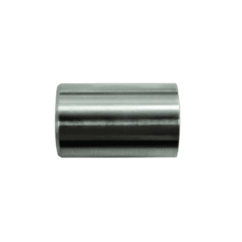 Close-up of a metal crimp collar used for securing hydraulic hoses in racing applications.