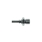 Close-up of a male fitting with 1/8 BSP thread for hydraulic or pneumatic systems.