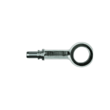 Grand Prix Racewear high-quality metal hose fitting with eyelet for racing vehicle connections.