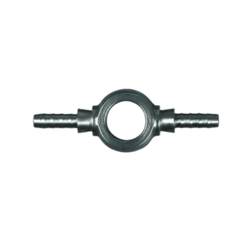 Goodridge S5095 Banjo Double Tail fitting for high-performance brake and fuel systems, made of durable metal.