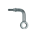 Grand Prix Racewear 90° Banjo Extended Neck Side Bend fitting for automotive applications.