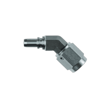 Goodridge -S6045 45° Forged Female fitting for high-performance racing applications.