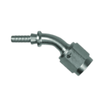 Grand Prix Racewear 45° swept tube female concave seat fitting for high-performance automotive applications.