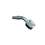 Grand Prix Racewear 45° swept tube female fitting for high-performance automotive applications.