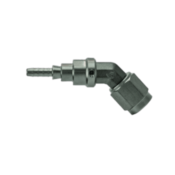 Goodridge -S6645 45° Forged Female Double Swivel Caliper Fitting for high-performance brake systems.
