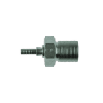 Close-up of Goodridge S749 Fixed Female Bulkhead Concave Metric Seat fitting for high-performance automotive applications.