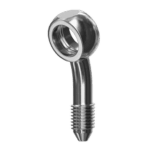 Close-up of a Grand Prix Racewear 20 Degree Banjo Adaptor with 10mm hole, made of polished metal for high-performance racing applications.